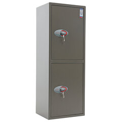 Сейф AIKO &laquo;ТМ-120/<wbr/>2Т&raquo;, 1200&times;440&times;355 мм, 51 кг, 2 отделения, ключевые замки, трейзер, 2 полки