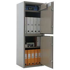 Сейф AIKO &laquo;ТМ-120/<wbr/>2Т&raquo;, 1200&times;440&times;355 мм, 51 кг, 2 отделения, ключевые замки, трейзер, 2 полки