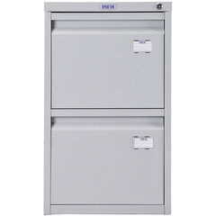 Шкаф картотечный ПРАКТИК &laquo;A-42&raquo;, 685&times;408&times;485 мм, 2 ящика для 84 подвесных папок, формат папок A4 (БЕЗ ПАПОК)