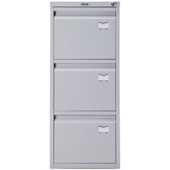 Шкаф картотечный ПРАКТИК &laquo;A-43&raquo;, 995&times;408&times;485 мм, 3 ящика для 126 подвесных папок, формат папок A4 (БЕЗ ПАПОК)