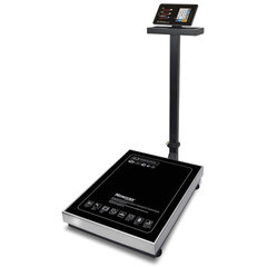 Весы напольные MERTECH M-ER 333ACLP-300.50/100 LED (2-300 кг), дискретность 100 г, платформа 600x800 мм, со стойкой