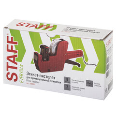 Этикет-пистолет однострочный, прямоугольная лента 21&times;12 мм, 8 символов, STAFF &laquo;EVERYDAY&raquo;, 290830