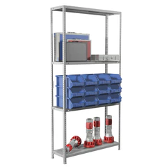 Стеллаж металлический BRABIX &laquo;MS KD-180/<wbr/>30/<wbr/>70-4&raquo;, 1800&times;700&times;300 мм, 4 полки, сборная стойка, 291112