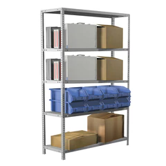 Стеллаж металлический BRABIX &laquo;MS KD-195/<wbr/>60-5&raquo;, 1950&times;1000&times;600 мм, 5 полок, сборная стойка, 291121