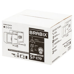 Сейф мебельный BRABIX &laquo;SF-170KL&raquo;, 170&times;260&times;230 мм, ключевой замок, черный, 291142