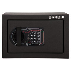 Сейф мебельный BRABIX &laquo;SF-170EL&raquo;, 170&times;260&times;230 мм, электронный замок, черный, 291143