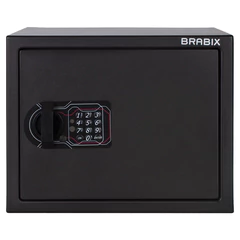 Сейф мебельный BRABIX &laquo;SF-280EL&raquo;, 280&times;350&times;300 мм, электронный замок, черный, 291149
