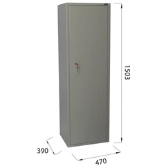 Шкаф металлический для документов BRABIX &laquo;KBS-031Т&raquo;, 1503&times;470&times;390 мм, 35 кг, трейзер, сварной, 291156