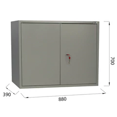 Шкаф металлический для документов (антресоль) BRABIX &laquo;KBS-09&raquo;, 700&times;880&times;390 мм, 30 кг, сварной, 291158