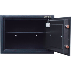 Сейф BRABIX &laquo;КМ-310&raquo;, 310&times;430&times;375 мм, 20 кг, ключевой замок + полка, крепление к стене, 291166
