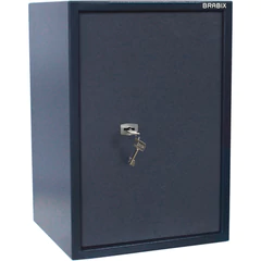 Сейф BRABIX &laquo;КМ-620Т&raquo;, 620&times;430&times;375 мм, 35 кг, ключевой замок + полка, трейзер, крепление к стене, 291167