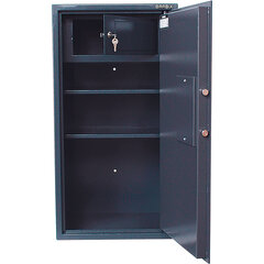 Сейф BRABIX &laquo;КМ-900Т&raquo;, 900&times;470&times;400 мм, 51 кг, ключевой замок + 2 полки, трейзер, крепление к стене, 291168