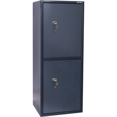 Сейф BRABIX &laquo;КМ-1200Т/<wbr/>2&raquo;, 1200&times;475&times;400 мм, 76 кг, 2 отделения, ключевой замок, трейзер, крепление к стене, 291170