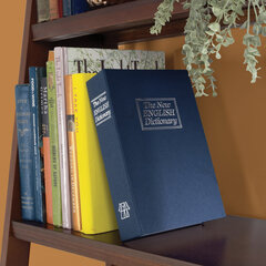 Сейф-книга &laquo;Английский словарь&raquo;, 55&times;155&times;240 мм, ключевой замок, темно-синий, BRAUBERG, 291178