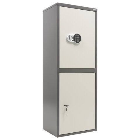 Шкаф металлический для документов AIKO "SL-125/2ТEL" ГРАФИТ, 1252х460х340 мм, 31 кг, S10799132902