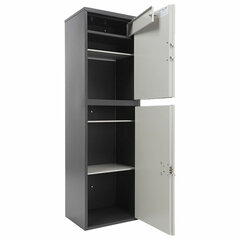 Шкаф металлический для документов AIKO &laquo;SL-150/<wbr/>2ТEL&raquo; ГРАФИТ, 1490&times;460&times;340 мм, 36 кг