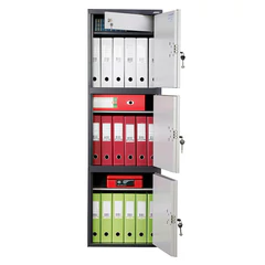 Шкаф металлический для документов AIKO &laquo;SL-150/<wbr/>3Т&raquo; ГРАФИТ, 1490&times;460&times;340 мм, 37 кг