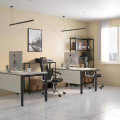 Стеллаж металлический BRABIX &laquo;ГРАФИТ MS KD-195/<wbr/>50-6&raquo;, лофт, 1950&times;1000&times;500 мм, 6 полок, 291273