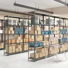 Стеллаж металлический BRABIX &laquo;ГРАФИТ MS KD-195/<wbr/>60-6&raquo;, лофт, 1950&times;1000&times;600 мм, 6 полок, 291274