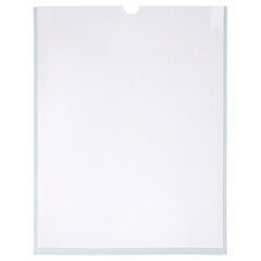 Карманы информационные самоклеящиеся, А4, вертикальные, КОМПЛЕКТ 10 шт., ПЭТ, 0,3 мм, STAFF, 291280