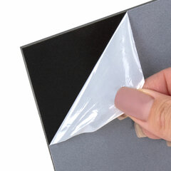 Ценник для мелового маркера А7 (7,4&times;10,5 см), КОМПЛЕКТ 10 шт., 3 мм, ПВХ, ЧЕРНЫЙ, BRAUBERG, 291289