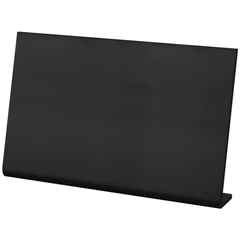 Табличка меловая настольная А4 (21&times;29,7 см), L-образная, горизонтальная, ПВХ, ЧЕРНАЯ, BRAUBERG, 291291