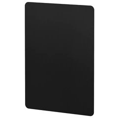 Табличка меловая А4 (21&times;29,7 см), КОМПЛЕКТ 10 штук, пластиковая, ЧЕРНАЯ, BRAUBERG, 291300