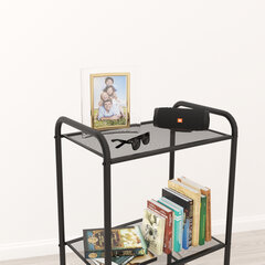 Стеллаж на металлокаркасе &laquo;Валенсия-13&raquo;, 455&times;300&times;855 мм, 3 полки, черный