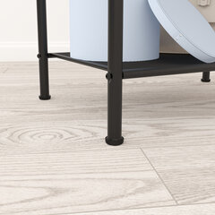 Стеллаж на металлокаркасе &laquo;Валенсия-13&raquo;, 455&times;300&times;855 мм, 3 полки, черный