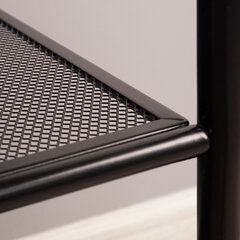 Стеллаж на металлокаркасе &laquo;Валенсия-14&raquo;, 455&times;300&times;1205 мм, 4 полки, черный