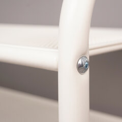 Стеллаж на металлокаркасе &laquo;Валенсия-14&raquo;, 455&times;300&times;1205 мм, 4 полки, белый