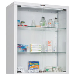 Шкаф медицинский 2-створчатый HILFE &laquo;МД 2 1670/<wbr/>SG&raquo; 1755&times;700&times;320 мм, стекло, белый