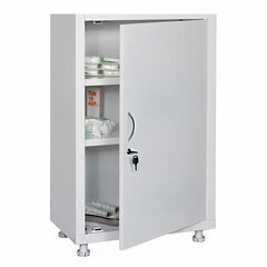 Шкаф медицинский 1-створчатый HILFE "МД 1 1760/SG" 1850х600х400 мм, стекло, белый
