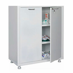 Шкаф медицинский 2-створчатый HILFE "МД 2 1780/SG" 1850х800х400 мм, стекло, белый