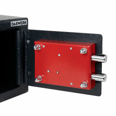 Сейф мебельный DASWERK (ДАСВЕРК) SC-170KL (170&times;230&times;170 мм), ключевой замок, графит, 291337