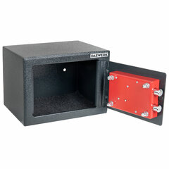 Сейф мебельный DASWERK (ДАСВЕРК) SC-170KL (170&times;230&times;170 мм), ключевой замок, графит, 291337