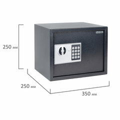 Сейф мебельный DASWERK (ДАСВЕРК) SC-250EL (250&times;350&times;250 мм), электронный замок, графит, 291343