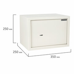 Сейф мебельный DASWERK (ДАСВЕРК) SC-250KL (250&times;350&times;250 мм), ключевой замок, бежевый, 291344