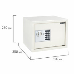 Сейф мебельный DASWERK (ДАСВЕРК) SC-250EL (250&times;350&times;250 мм), электронный замок, бежевый, 291345