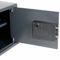 Сейф мебельный DASWERK (ДАСВЕРК) SC-300EL (300&times;380&times;300 мм), электронный замок, графит, 291346