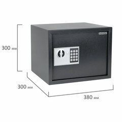 Сейф мебельный DASWERK (ДАСВЕРК) SC-300EL (300&times;380&times;300 мм), электронный замок, графит, 291346