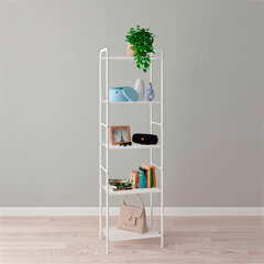 Стеллаж на металлокаркасе &laquo;Валенсия-15&raquo;, 455&times;300&times;1555 мм, 5 полок, белый