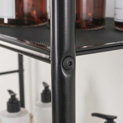 Стеллаж на металлокаркасе &laquo;Валенсия-25&raquo;, 655&times;300&times;1555 мм, 5 полок, черный