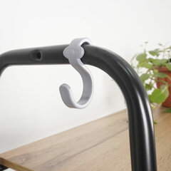 Стеллаж на металлокаркасе &laquo;Скандинавия-24&raquo;, 650&times;385&times;1470 мм, 4 полки ЛДСП, черный/<wbr/>дуб