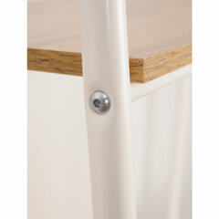 Стеллаж на металлокаркасе &laquo;Скандинавия-24&raquo;, 650&times;385&times;1470 мм, 4 полки ЛДСП, белый/<wbr/>дуб