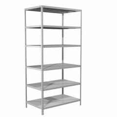 Стеллаж металлический BRABIX &laquo;MS 220/<wbr/>60-6&raquo;, 2200&times;1000&times;600 мм, 6 полок, 291376