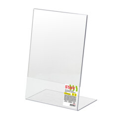 Подставка настольная для рекламных материалов ВЕРТИКАЛЬНАЯ (210&times;297 мм), А4, односторонняя, STAFF, 291395