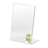 Подставка настольная для рекламных материалов ВЕРТИКАЛЬНАЯ (210х297 мм), А4, односторонняя, STAFF, 291395