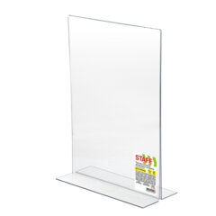 Подставка настольная для рекламных материалов ВЕРТИКАЛЬНАЯ (210&times;297 мм), А4, двусторонняя, STAFF, 291397