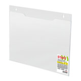 Подставка настенная для рекламных материалов ГОРИЗОНТАЛЬНАЯ (297х210 мм), А4, ПЭТ, STAFF, 291399